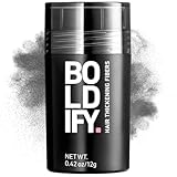 BOLDIFY Hair Fibers (12g) - Fill In Thinning and Fine Hair for an Instantly Fuller, Thicker Look - 14 Shades for Women & Men - Dark Gray