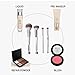 FECOVANTI Makeup Brushes 4PCS Duo End Foundation Eyeshadow Powder Eyebrows Professional Makeup Brush Set