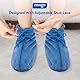 NEWGO DE Wärmesocken für Mikrowelle - Körnerkissen Schuhe Damen & Herren Wärmeschuhe Hot Socks Körnersocken Fußwärmer (Blau)