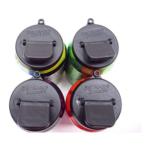 Beverage Buddee Can Cover - Best Can Cover For Standard Size Soda/Beer/Energy Drink Cans - Made In The USA - BPA-PCB Free - 4 pack (Black) Cover