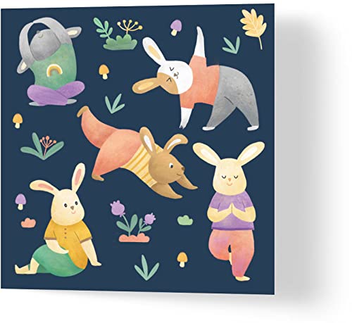 Namaste - Birthday Card - Made from Recycled Materials - Greeting Cards for Friends, Family, Loved Ones - Made by UK Independent Artists - Compostable Packaging