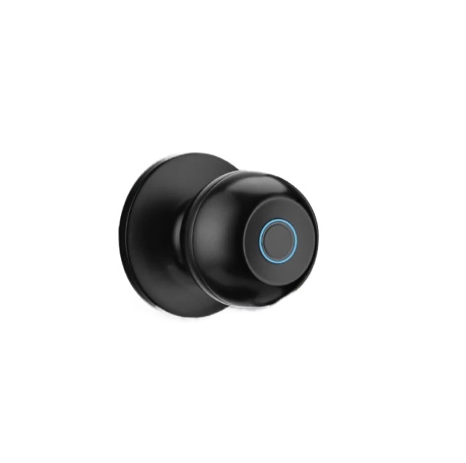 OSHPMBDLYFJ TTLOCK APP Unlock Smart Lock Biometric Fingerprint Ball Door Lock With Built-in Rechargeable Battery Electronic Door Lock(TTlock black G2hub)