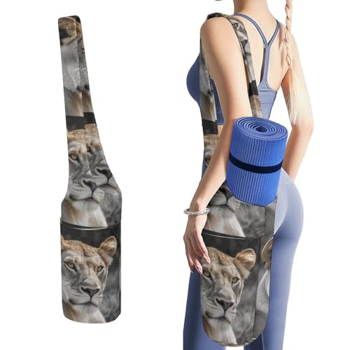 Sac de tapis de yoga anti humidité en toile durable Lioness pour vêtements mouillés