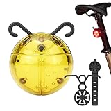 Fahrrad-Rücklicht | wasserdichte, helle lustige Taschenlampe – Fahrradlichter für Nachtfahrten, für Straße, Berg, faltbar, Radfahren, Nachtreiten, Pendeln, Outdoor, Damen und Herren