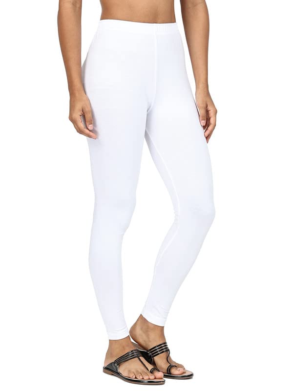 Image of Robinbosky Premium Stretchable Cotton Ankle Legging for Women | Suitable for Formal wear & Casual wear | High-End Elastic Makes The Leggings Squat Proof and Durable for Travel, Yoga, & Workout.