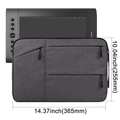 Drawing Tablet Case Carrying Bag with Artist Glove Graphics Tablet Sleeve Protective Bag for Huion H610 Pro, HS610, Xp-pen Deco 01, Star 06, Ugee M708 and Veikk A30, A50 - Thumbnail 2