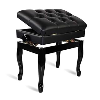 RWRAPS Tabouret de Piano Tabouret de Piano réglable Banc de Clavier en Bois avec siège en Cuir PU et Stockage de Musique caché pour Un Usage Domestique et Professionnel de Beaux paysages - Les Beatles, Paul McCartney, John Lennon, RIngo Starr, George Harrison