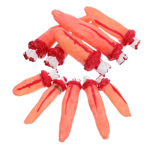 SUPVOX 10pièces Doigts Artificiels pour Maison Hantée Cosplay Et Fête Lot de Rusées