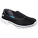Skechers Performance Footwear Womens Gowalk 3 - Unfold Walking Shoe,Black/White,7 M US