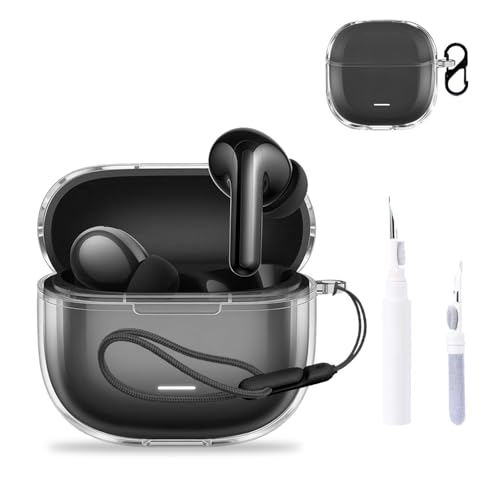 Redmi Buds 8 Lite �P�[�X�J�o�[ NOUKAJU �C���z���ی�J�o�[(�J���r�i+�X�g���b�v+�N���[�j���O�y���t��) �����h�~�A���h�~�A�ϏՌ��ARedmi Buds 8 Lite�p�P�[�X(�N���A)