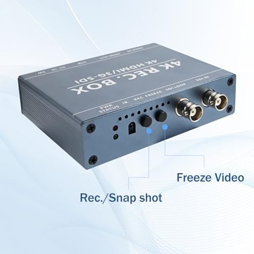 Image of 3G SDI Video Recorder,4K HDMI DVI Video Audio Capture Device with Video Freeze,SDI Loop out /1080P HDMI Output for Multi-Channel Live Streaming, Video Conferencing, Teaching, Streaming, Broadcasting