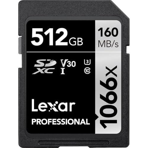 LEXAR Carte SDXC 512Go 1066x V30 U3