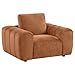 Coaster Home Furnishings - Burnett - Wood - 3-Piece Upholstered Sofa Set with Low Profile, Channel Detailing and Contemporary Style - Living Room - Burnt Orange