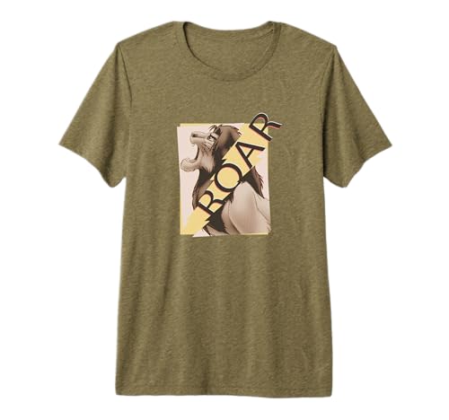 T-shirt Le Roi Lion Disney Classic Roar premium pour homme en coton