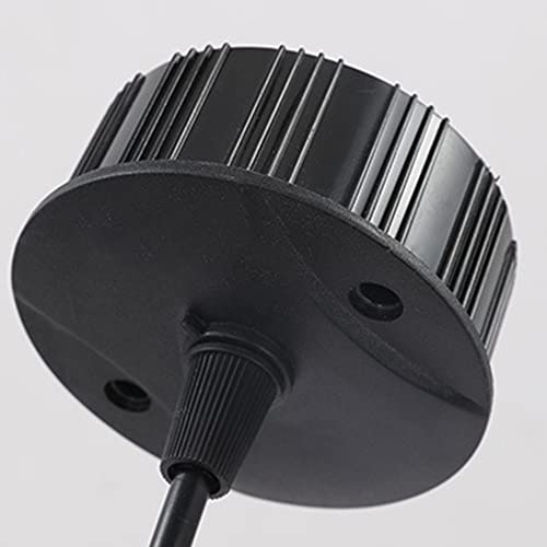 Lámpara colgante tubo largo LED negra moderna para techo de dormitorio 8