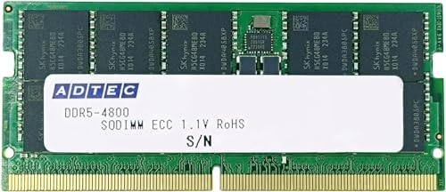 Amazon | アドテック ADS4800N-E32GDB 6年保証 DDR5-4800 SO-DIMM ECC