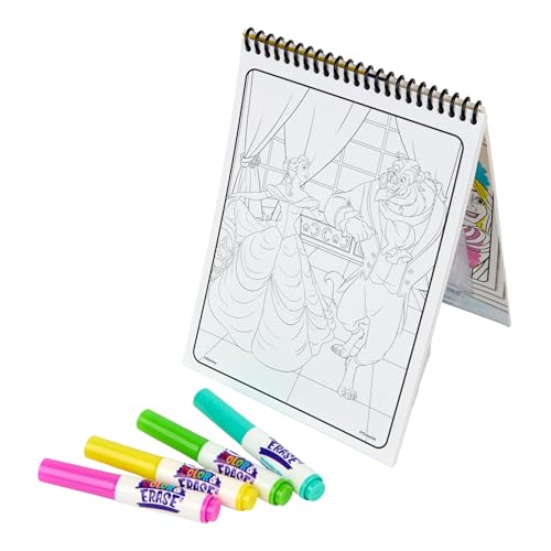 Crayola Disney Princess pegatina Activity Pad, 12 Princesa para colorear, 100+ pegatinas, Actividad de viaje, Princesa Juguetes, Regalos para niños pequeños