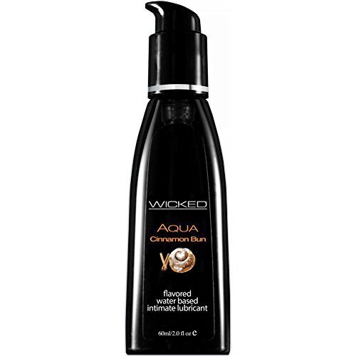 Wicked Sensual Care Aqua Lubricant, Cinnamon Bun, 2 Fluid Ounce by Wicked Sensual Care