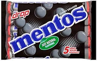 Mentos Mint Licorice Pack of 5 Rolls