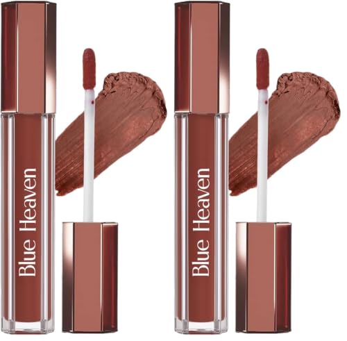 Image of Blue Heaven Roseate Lip Cream | Light Weight Mousse Texture | Hydrating & Plumping Liquid Lipstick for women | Enriched with Peptides, Hyaluronic Acid & Cocoa Butter | Classic Brown | 3.5ml