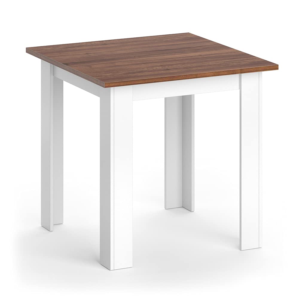 Vicco Tavolo da pranzo Karlos, Noce, 80 x 80 cm, adatto per 2–4 persone per l'utilizzo nella zona pranzo