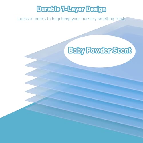 Image of Jumbo Square Refills Disposal Bags Refill (Baby Powder Scent) Compatible with Diaper Genie Classic, Compact, Premier and Select Pails, Hold Up to 810 Newborn-Sized Diapers Per Refill, 4 Packs