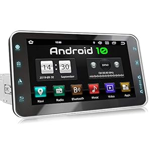 XOMAX XM-VA801 autoradio met Android 10, QuadCore, 2GB RAM, 32GB ROM, 8 Zoll / 20,3cm Touchscreen, GPS-navigatie I…