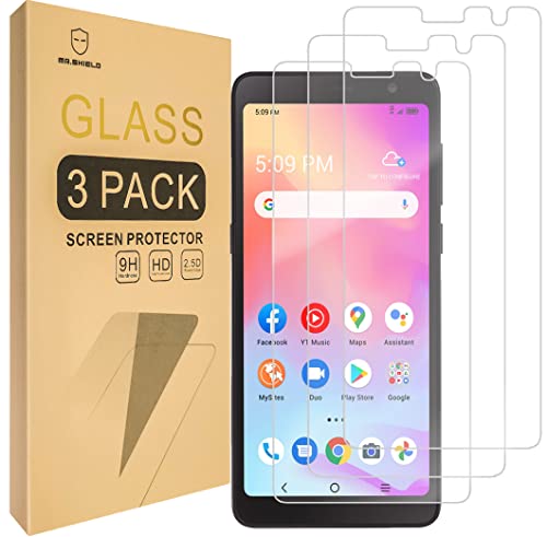 Image of Mr.Shield [3-Pack] Designed For Tracfone Alcatel TCL A3 / TCL A30 [Tempered Glass] [Japan Glass with 9H Hardness] Screen Protector with Lifetime Replacement