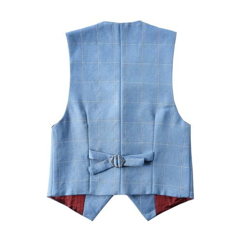 Image of Boys Formal Suit Vest Solid Vest for Toddler Kids Formal Wedding Outfit