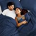 Bare Home Bedding Duvet Cover Extra Long Size - Premium 1800 Super Soft - Lightweight, Cooling Duvet Cover - Soft Breathable Bedding (Twin/Twin XL, Dark Blue)