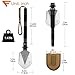 FiveJoy Professional Survival Shovel Multitool - Portable Collapsible Tactical Tool - Entrenching Backpack Equipment for Hiking Camping Car (Shovel C1)
