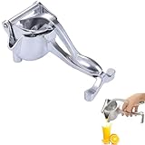 Handentsafterpresse, Fruchtsaft-Handpresse mit Samenfilter, robuste Aluminiumlegierung, manuelle Extraktion für einzelne Zitrusfrüchte, Orange, Granatäpfel, Apfel, Obst, Zitrone, Limette