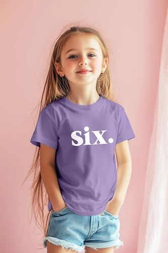 6th Birthday Shirt Girl Birthday Toddler Outfit 6 Year Old Girls six Happy Bday Sixth Gift4