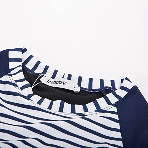 Swim Shirts For Women Long Sleeve Rashguard Print Sun Protection Bathing Suit 2 Piece Striped Xxl #TOP3