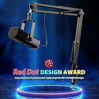 FIFINE XLR Streaming Mikrofon mit Arm für Podcast Studio, USB Dynamisch Microphone Gaming PC mit Stummschalttaste, für PS4/5 Mac Mixer Soundkarten – Ansicht 2