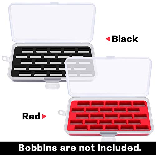 Bobbin Case for Bernina New 7 and 8 Series Jumbo Bobbins Storage Holder Sewing Box Thread Organizer Holds 25pcs Bobbins for Sewing Machine- 2pack(Box Only) - Thumbnail 3