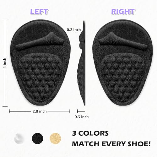 Image of Metatarsal Pads Women: Invisible Ball of Foot Cushions for Heels | Relieve foot pain & stop sliding! Our invisible, reusable heel cushions offer all-day comfort without adding bulk(2 Pairs)