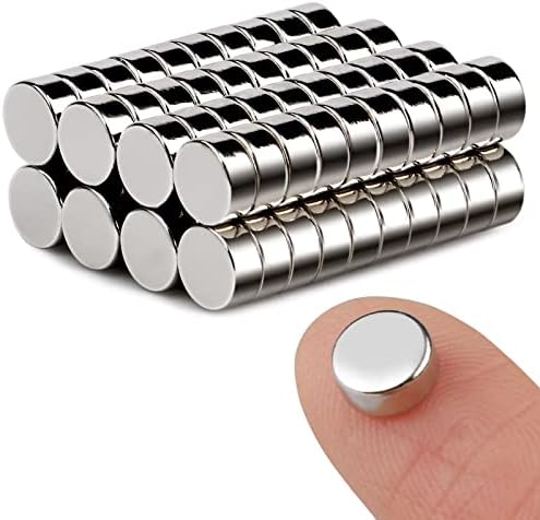 doesnotapply 80 Pcs Small Magnets 6 x 3 mm Neodymium Magnets Round Fridge Magnets Extra Strong Tiny Magnets Mini Magnets for Whiteboard Crafts Home Kitchen Office School