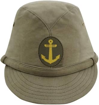 Amazon | 第二次世界大戦 日本帝国海軍 三種 兵用略帽 茶系-L (60-61