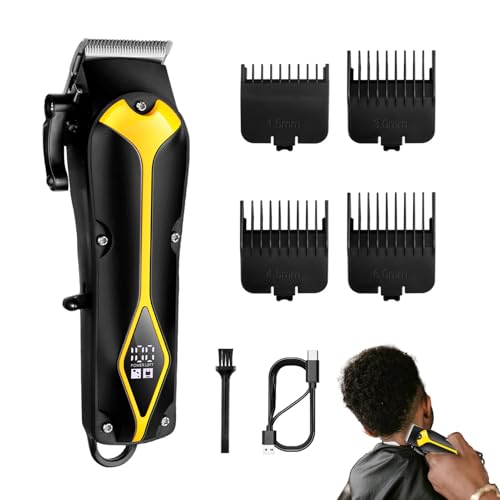Uoqpty Máquina De Cortar Pelo Eléctrica - Recargable Ajustable De 4 Niveles Afeitadora - Recortadores De Pelo Inalámbricos Para Hombres - Para Casa Salón Barbería Viaje Padre Esposo Cumpleaños Día