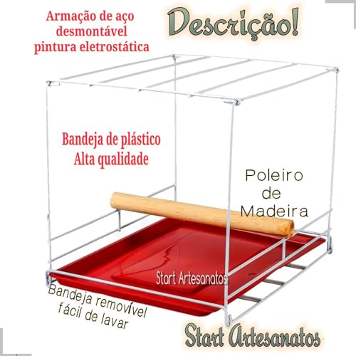 Bolsa Caixa Transporte Container Calopsita Periquito Aves Amarela