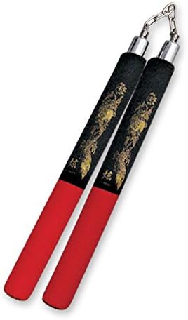 Nunchuks 12โ Red/Black Foam Chain