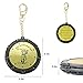 QHALEN Golf Score Counter 18 Holes Golf Score Stroke Shot Counter Keeper Round Scoring Tag with Clip Keychain (Gold)