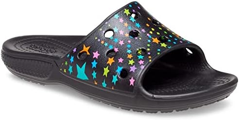 Crocs Classic Slide Sandals, Star Print, Numeric_12 US Unisex Little Kid | Image 4