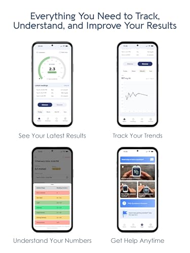 Image of KetoBM Blood Glucose & Ketone Monitoring System - Bluetooth Meter Kit with Free App, Starter Kit with Glucose & Ketone Test Strips & Lancets | Complete Blood Sugar & Keto Testing Kit