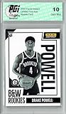 Drake Powell 2025 Panini Instant #BWR-23 Black White 256 Made Rookie Card PGI 10