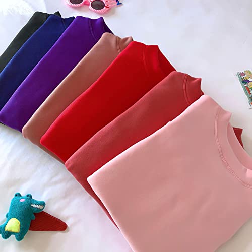 Camisa térmica feminina de manga comprida com forro de lã e manga comprida, pulôver de camada de bas