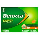 Berocca Energy Vitamin B & C Orange Flavour Effervescent Tablets 60 Pack