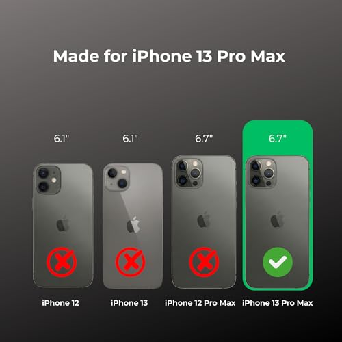 Image of Anti Yellow Clear Magnet Case for iPhone 13 Pro Max, Premium Polycarbonate, Ultra Strong Magnets, 360 Drop Protection, Raised Camera Protection, MagSafe Compatible