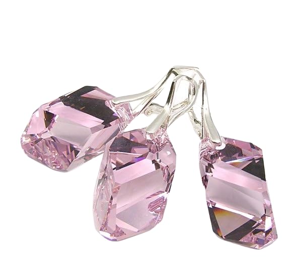 Juego de cristales de plata ARANDE y collar de ley 925 para un regalo único